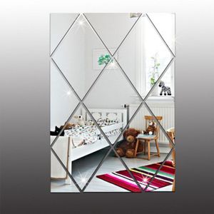 Acryl diamond ronde decoratieve spiegel muurstickers milieuvriendelijke hoogwaardige Badkamer woonkamer slaapkamer decoratieve spiegel
