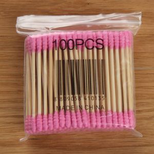 100/48/26Pcs Wegwerp Wattenstaafjes Houten Stok Neus Oren Schoonmaken Gezondheidszorg Schoonmaken Makeup Tools