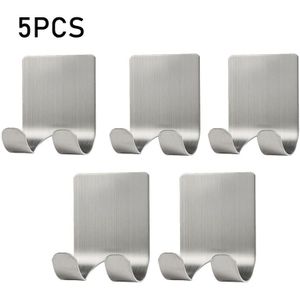 5Pcs Razor Rvs Houder Muur Mannen Scheren Scheerapparaat Plank Badkamer Scheermes Rack Muur Lijm Opslag Haak Keuken Hanger