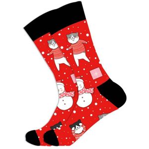 Katoen Mannen Vrouwen Sokken Harajuku Kleurrijke Gelukkige Grappige Kerst Sok Lange Warme Causale Jurk Sokken Voor Mannelijke Huwelijkscadeau ZL07