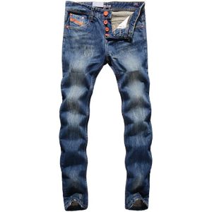 Mode Mannen Jeans Gescheurde Jeans Voor Mannen Patchwork Broek Straight Slim Fit Verontruste Hole Jeans Mannen