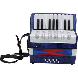 Mini Kleine 17-Key 8 Bas Accordeon Educatieve Muziekinstrument Speelgoed voor Kids Kinderen Amateur Beginner Kerstcadeau