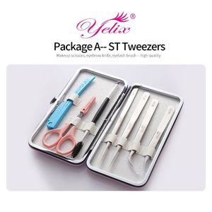 Eye Make-Up Accessoires Wimper Extension Wenkbrauw Pincet Tool Set Schoonheid Wimpers Gereedschap Kit 3 Soorten Voor Keuze