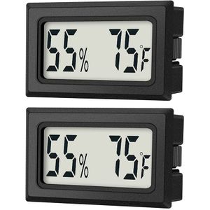 Mini Digitale Thermometer Hygrometer Indoor Vochtigheid Monitor Temperatuur Vochtigheid Gauge Meter Met Fahrenheit (℉) (2 Stuks)