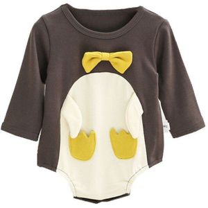 Baby Rompertjes Jongen Meisjes Kleding Pasgeboren Zuigelingen Pinguïn Lange Mouwen Katoen Outfit Baby Boy Meisje Driehoek Body Suits