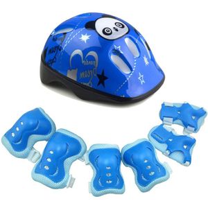 Knie Fietsen 7 Stks/set Verstelbare Pads Pols Helm Protector Set Outdoor Veiligheid Schaatsen Beschermende Kleding Rijden Roller Voor Kinderen