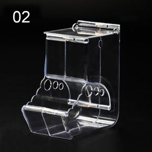 Transparante Plastic Hamster Konijn Eten Dispenser Clear Automatische Fixable Pet Feeder Voor Hamster Cavia Voedsel Kom Container