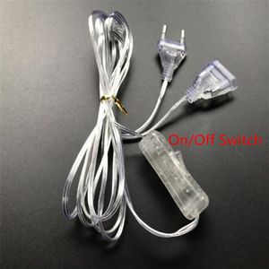 3M Extender Eu Us Plug Voor Led String Kerstverlichting Tuin Met Aan/Uit Schakelaar Thuis Bruiloft decoratie