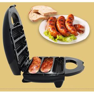 Top Verkoop Elektrische Worst Maker Automatische Mini Dog Brood Machine Sandwich Ijzer Broodrooster Bakken Ontbijt Pan Oven Eu Plug