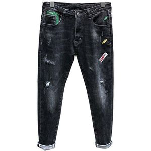 Ripped Jeans voor Mannen Skinny Jeans Mannen Stretch Verontruste Kleurrijk Patch Jeans Mannen pantalon Jean