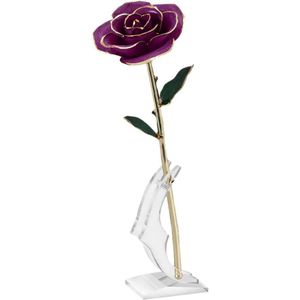 1 Set Woondecoratie Accessoires Rose Bloem Delicate Stijlvolle 24K Gold Rose Rose Rose Bloem Voor meisje Vrouw