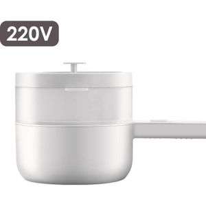 1.5L Capaciteit Elektrische Kookpot 220V Draagbare Multifunctionele Elektrische Fornuis Dampende Netto Desktop Mini Pot Koekenpan