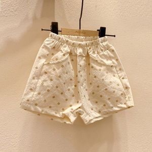 3674 Kinderen Shorts Alle Match Dot Gedrukt Broek Voor Meisje 9m-3years Elastische Taille Kinderen Broek Kids Outfits