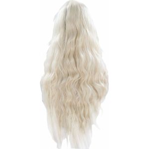 VREUGDE & BEAUTY 26 ""Zwart Beige Grijs Bruin Natural Water Wave Haar Vrouwen Makeup Wedding Party Synthetische Kant voorzijde Dagelijkse Pruiken