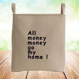1 Pc Opvouwbare Waterdicht Katoen En Linnen Canvas Vuile Kleren Wasmand Emmer Organizer Voor Thuis