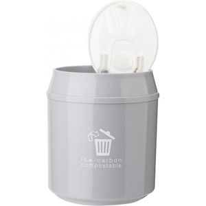 Plastic Kleine Afvalbak Leuke Mini Prullenbak Desktop Trash Mand Tafel Home Office Prullenbak Vuilnisbak Diversen Vat Doos Met deksel