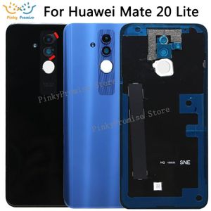 Originele Voor 6.3 ""Huawei Mate 20 Lite Glas Back Battery Cover Case Achter + Glas Lens Voor Mate 20 lite Achter Deur