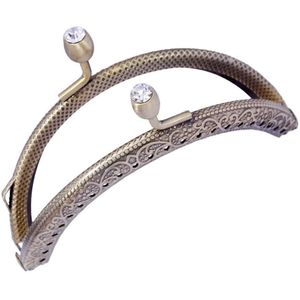 Diy Antieke Messing Metal Purse Frame Ring Kus Sluiting Handvat Voor Craft Bag Maken Portemonnee Clip