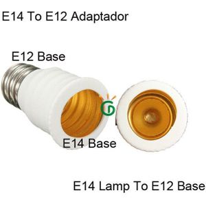 Adaptator E12 E14 Led Lamp Base 4 Stuks