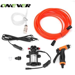 Onever DC 12 V Draagbare Elektrische Wassen Pomp Hoge Druk zelfaanzuigende Quick Auto Schoonmaken Waterpomp Elektrische Washer Kit