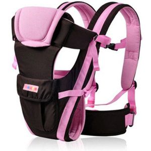 4 Pose Draagzak Kangoeroe Draagdoek Terug Carry Sling Wrap Rugzak Voor Pasgeborenen Kangoeroe Voor Baby 'S 0-30 maand Roze