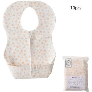 10 Stuks Wegwerp Baby Slabbetjes Verstelbare Spenen Slabbetjes Voor Reizen Leuke Baby Kleding Protector Voor Baby Jongens En Meisjes