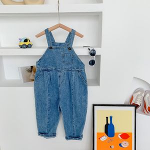 Kids Jeans Overalls Herfst Peuter Outfits Jongens Broek Leggings Mode Toevallige Peuter Meisje Jumpsuit Baby Meisje Romper