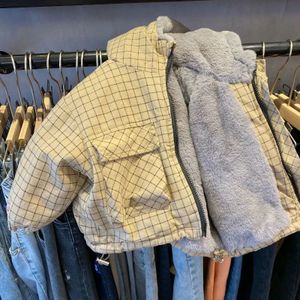 Winter 2-7 Jaar Kinderen Uitloper Tops Jas Jongens Baby Pluche Verdikking Konijnenbont Hooded Zwart Rooster Jas voor Kinderen Kleding