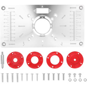 Multifunctionele Aluminium Router Tafel Insert Plaat Trimmer Graveermachine Tool Houtbewerking Bankjes Houtbewerking Gereedschap