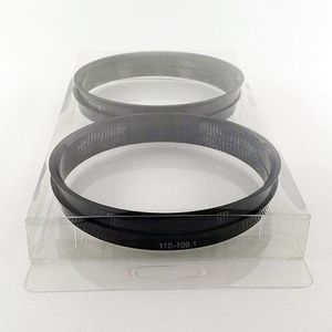 108-78.1mm 4 stks/set Zwart Plastic Wielnaaf Centric Ringen Custom Maten Beschikbaar Velg Onderdelen Accessoires Retail &