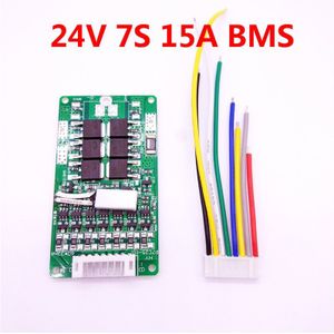 E motorfiets batterij 7 S 24 V BMS 15A BMS 24 v lithium batterij voor elektrische fiets 24 V 8Ah 10Ah 12Ah ion batterij balans