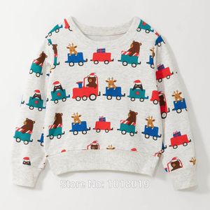 Print Auto Kids Hoodies Bebe Jongens Tops Sweatshirts 100% Badstof Katoenen Trui Baby Boy Kleding Bovenkleding Baby T-shirt Tee Blouse