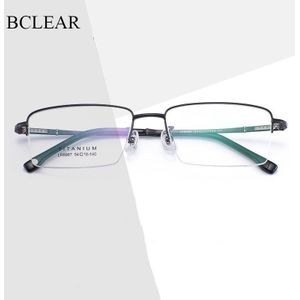 Bclear Mode Mannen Brillen Frame Ultra Lichtgewicht Flexibele Ip Elektronische Plating Metalen Materiaal Velg Bril