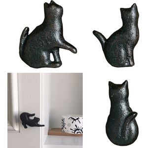 4x Creatieve Kat Kast Lade Knop Keukenkast Deur Pull Garderobe Gietijzeren Handvatten Kids Dresser Knoppen