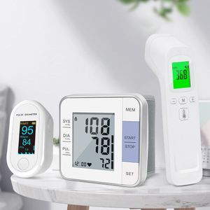 Youwemed Vingertop Pulsoxymeter Met Pols Bloeddrukmeter Met Infrarood Thermometers Voor Lichaam Combinatie