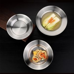 304 Rvs Anti Warmte Diepe Schotel Diner Soep Plaat Servies Salade Serveerschaal Servies Fruitschaal Steak Servies