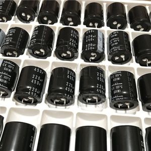 6 Pcs Echt Nichicon Gu 450V220UF 30X35 Mm Elektrolytische Condensator 220 Uf/450 V Ce 105 Graden 220 Uf 450V Gu