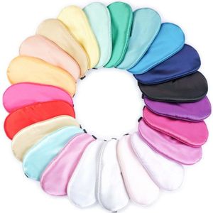 1Pcs Pure Kleur Slaap Masker Travel Relax Slapen Aid Eye Patch Eye Cover Soft Draagbare Oogmasker