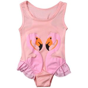 Casual Slim Leuke Peuter Kids Baby Meisjes Flamingo Badpak Badmode Bikini Rok Badpak Zomer Kleding