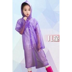 Unisex Waterdichte Regenjas Jas Clear Regenjas Regenjas Hooded Poncho Regenkleding Mannen Kind