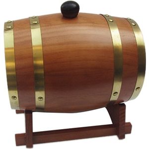 3L Houten Vintage Houten Vat Hout Wijn Voor Bier Whiskey Rum Brouwen Poort Hotel Restaurant Decoratieve Vat Tentoonstelling Displa