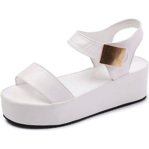 Zomer Mode Vrouwelijke Sandalen Muffin Dikke Bodem Hoge Hak Wig Vis Mond Casual Tij Vrouwen Schoenen