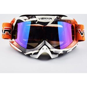 Vemar Motorbril Ski Bril Motorcross Bril Brillen Snowboard Bril Moto Motorbike Dirt Bike Kleurrijke Lens