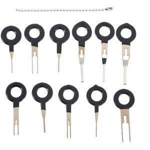11 Stks/set Terminal Removal Tools Auto Elektrische Kabel Bedrading Crimp Connector Pin Extractor Kit Auto Repair Hand Tool Set Plug sleutel