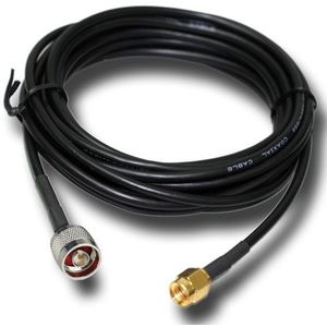 RG58 Coaxiale Kabel Zwart 5 Meter Kabel Met N Male Naar Sma Male Lage Verlies Voor Mobiele Signaal Repeater Antenne kabel
