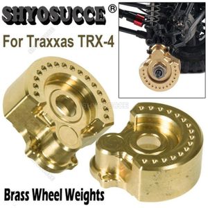 Shyosucce 2Pcs Auto Messing Balans Gewicht Portal Drive Behuizing Voor Traxxas TRX-4 Wiel Hubs
