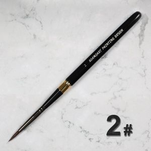 1Pc Eekhoorn Haar Kwast Draagbare Art Schilderij Borstels Artistieke Aquarel Borstel Voor Olie Tekening Art Supplies