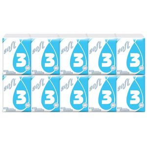 10 Zak Tissues Papier Toiletpapier Zakdoek Houtpulp 4 Layer Servet Draagbare Reizen Huishouden