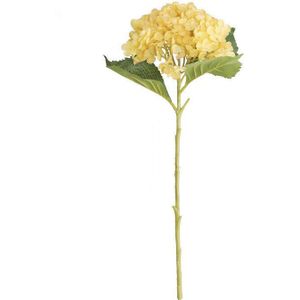 Luxe Grote Hortensia tak met bladeren Kunstbloemen Partij Bruiloft Decoratie fleur artificielle zijden bloemen