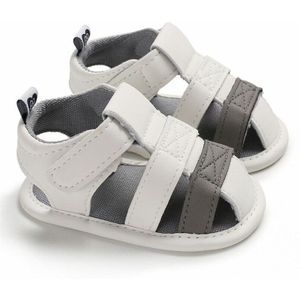 Pasgeboren Baby Boy Zachte Zool Witte Wieg Schoenen Peuter Zomer Sandalen Maat 0-18 M